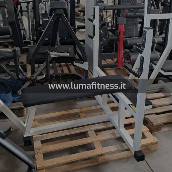 Panca Piana Appoggi Larghi Technogym Lux Bianco / Silver