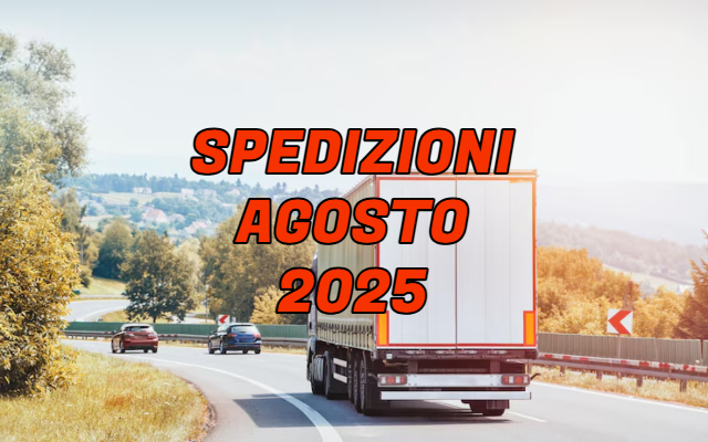 SPEDIZIONE AGOSTO 2025