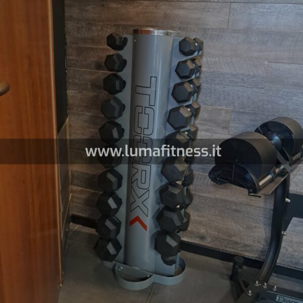 Set manubri Esagonali 1-10kg Rastrelliera NERA