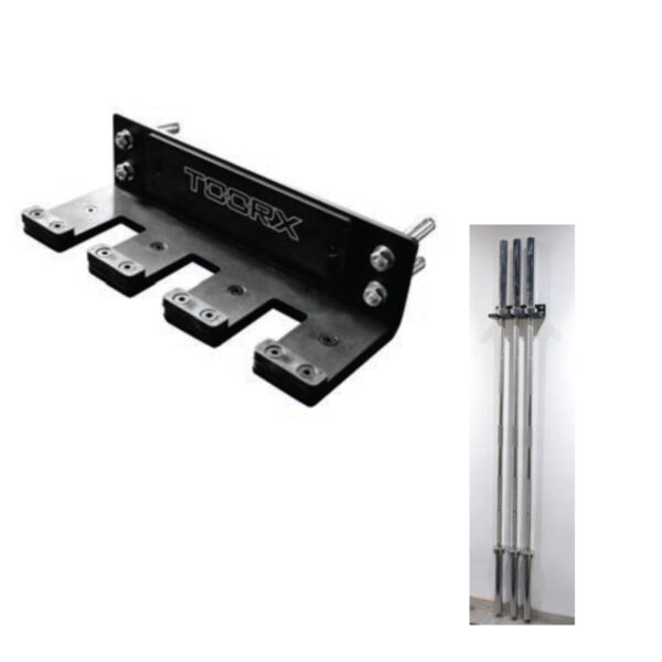 Rastrelliera porta bilancieri olimpici a parete (3 posti) RBV-3PRO