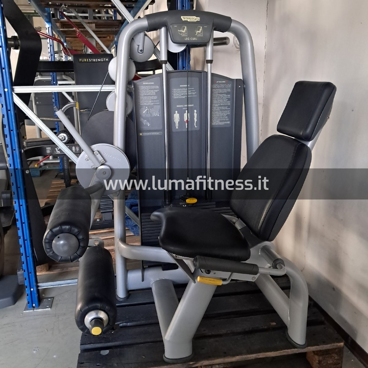 Leg Curl Technogym Selection Silver - immagine 3