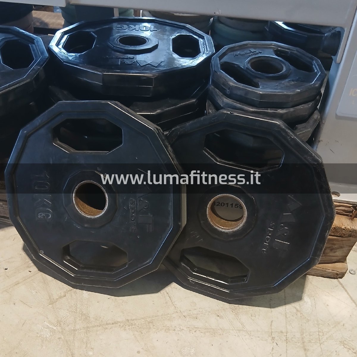 Set 272,5 kg Dischi gommati Usati - immagine 6