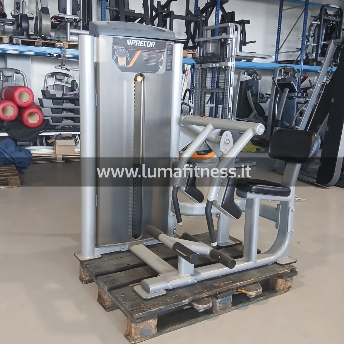 Abdominal Machine Precor Silver