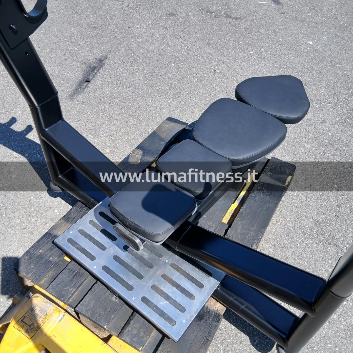 Panca Piana Usato Professionale Nero - immagine 6