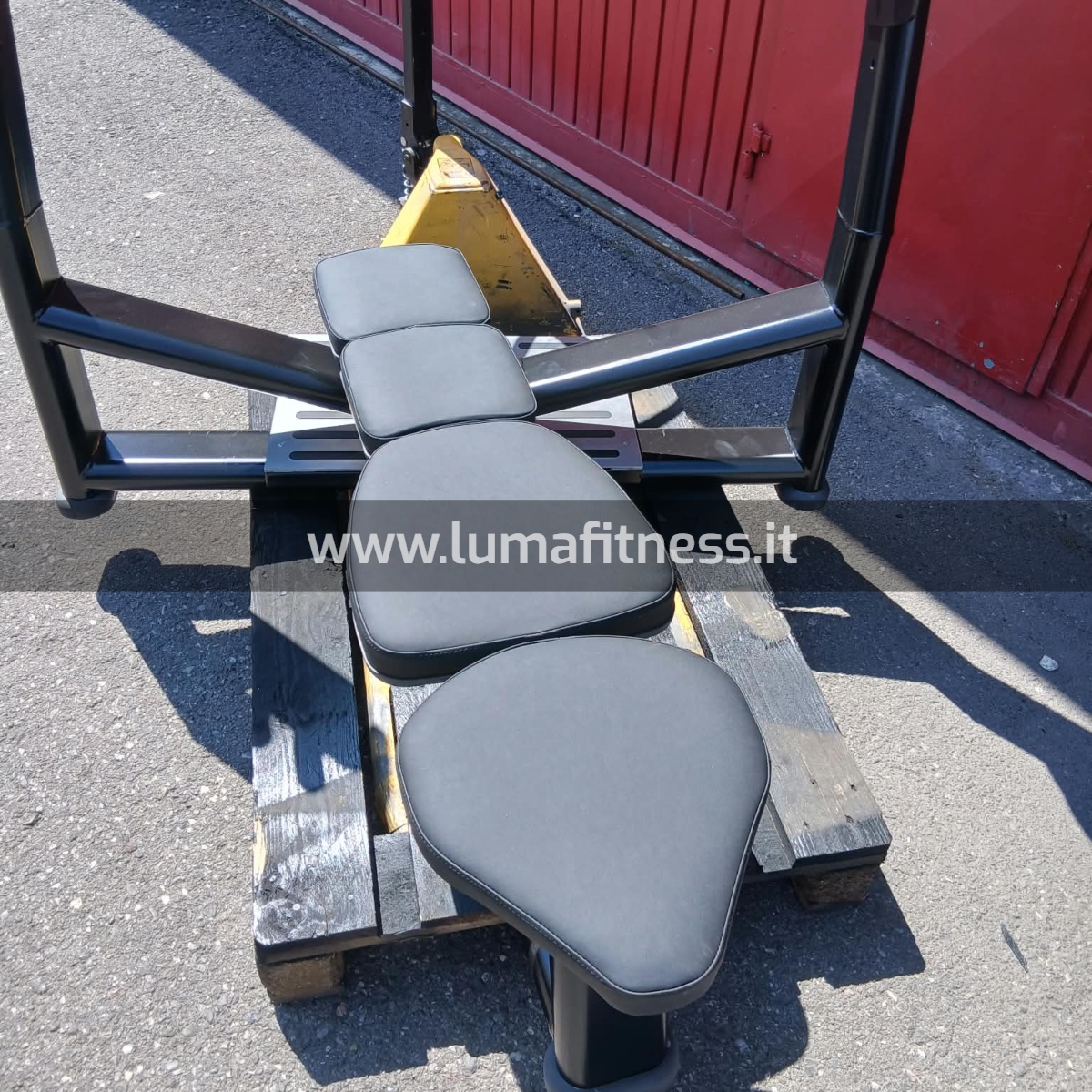 Panca Piana Usato Professionale Nero - immagine 4
